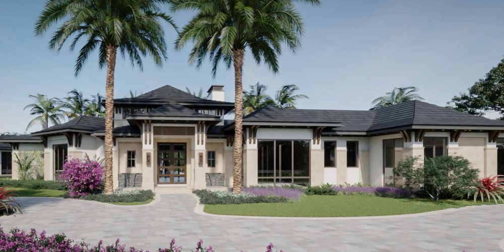 Front view of a Royal Retreat home by Diamond Custom Homes
