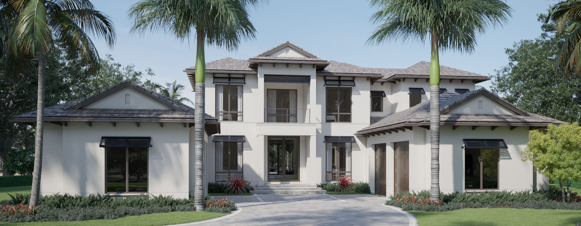 The plumbago Model front elevation at Diamond Custom Homes