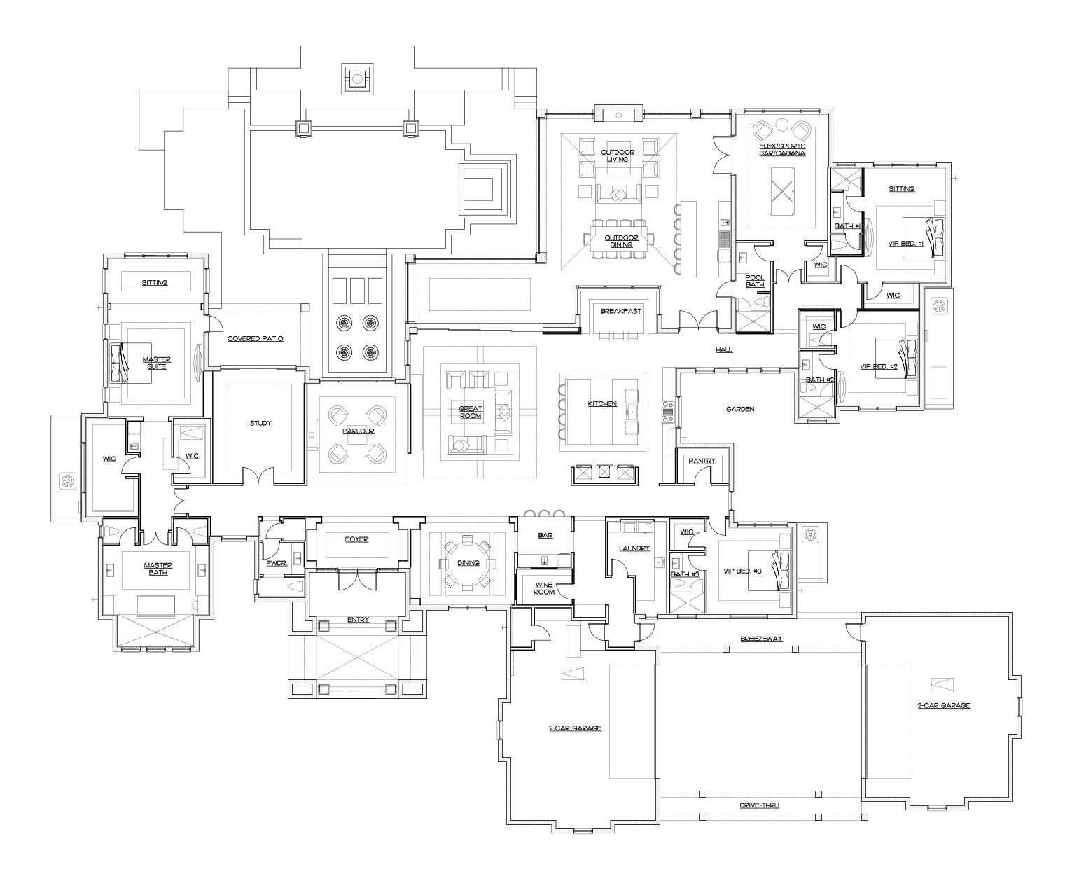 Domenica residence floor plan by Diamond Custom Homes
