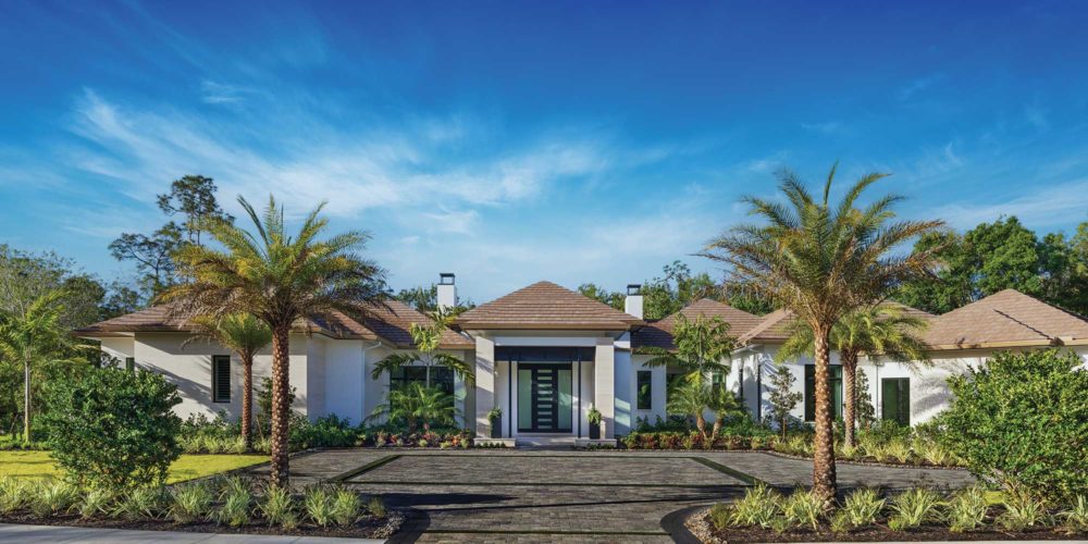 Front elevation of a Diamond Custom Home