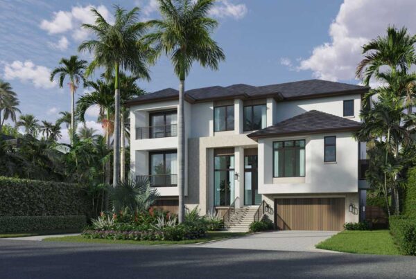 Vanderbilt Beach new construction rear view
